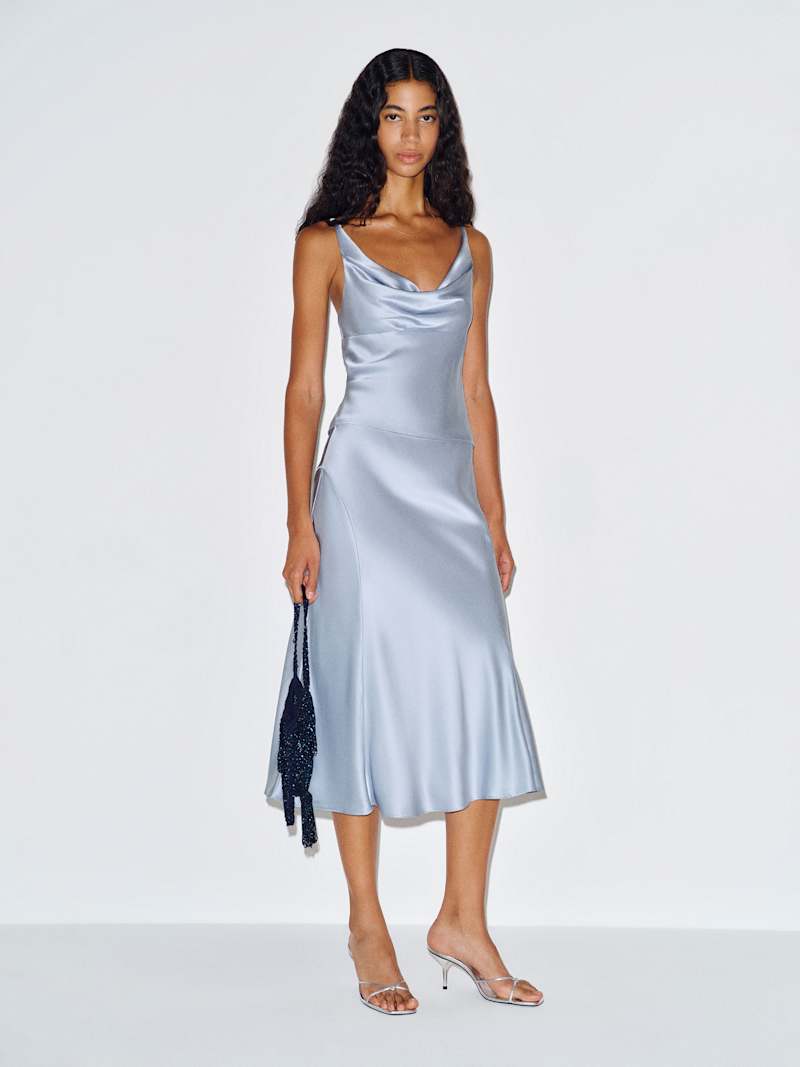 Olivine Silk Two Piece