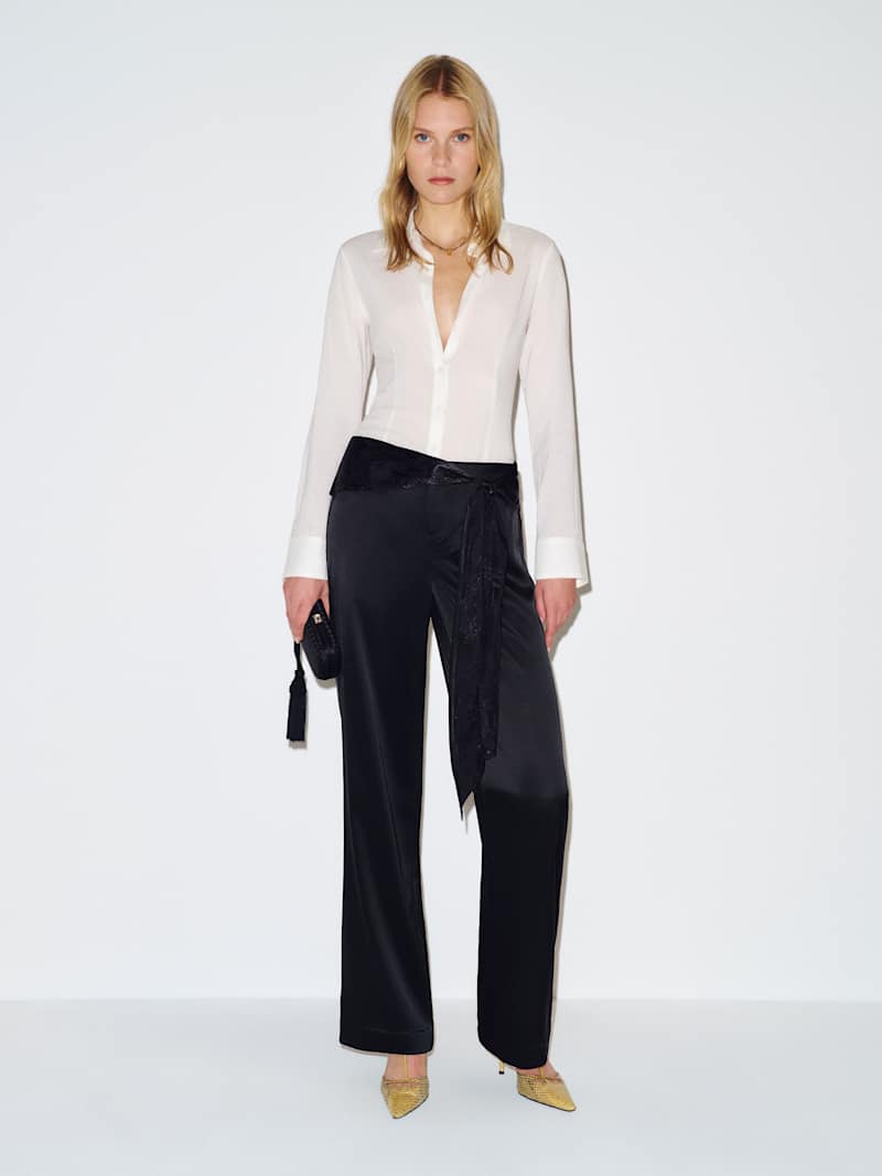 Mina Satin Tie Pant