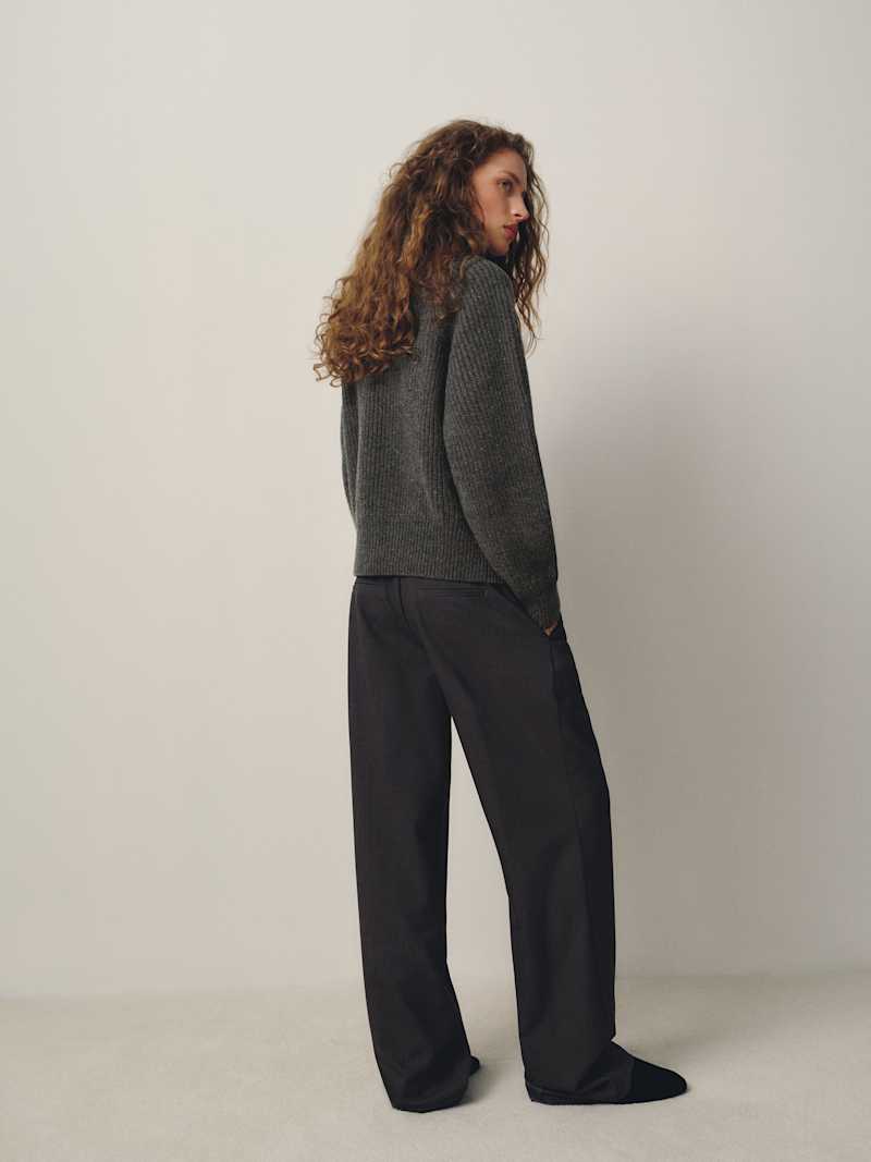 Joann Regen Wool Zip Sweater Jacket