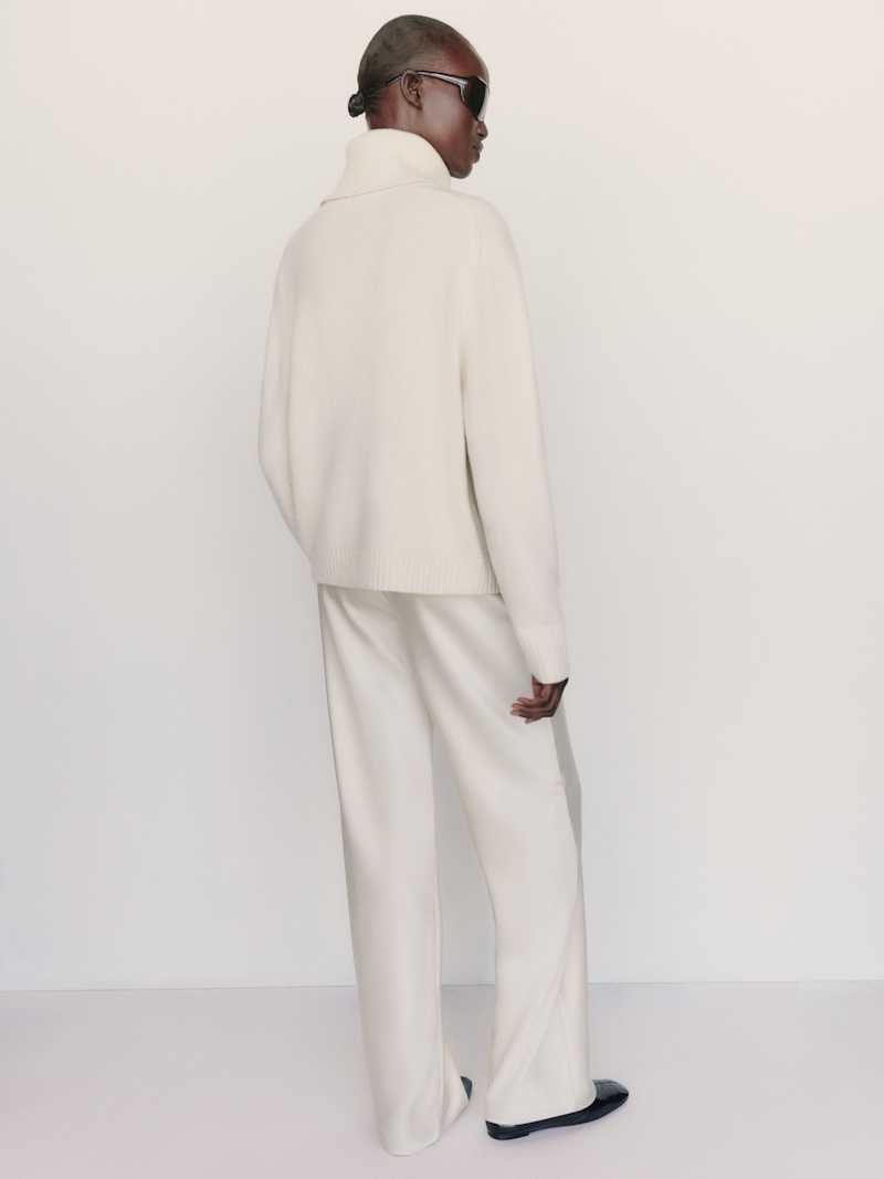 Dove Cashmere Oversized Turtleneck