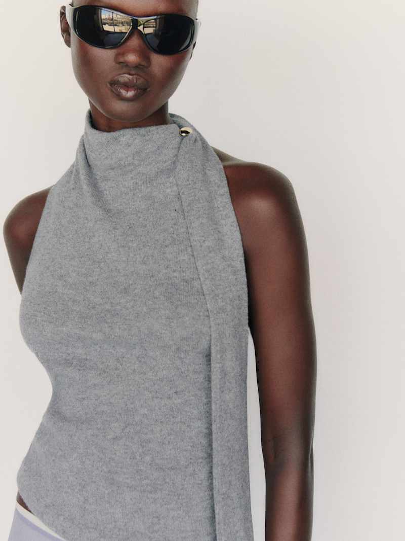 Sarah Cashmere Scarf Tank