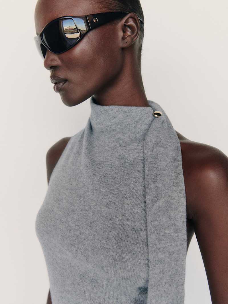 Sarah Cashmere Scarf Tank