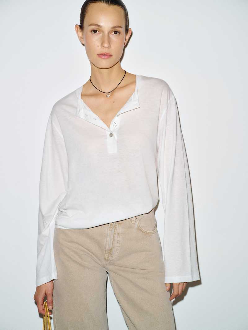 Marcus Oversized Henley Tee