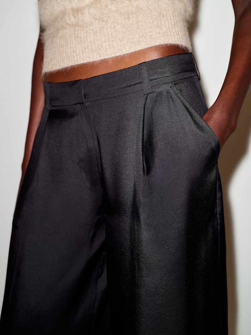 Robbie Silk Twill Culotte