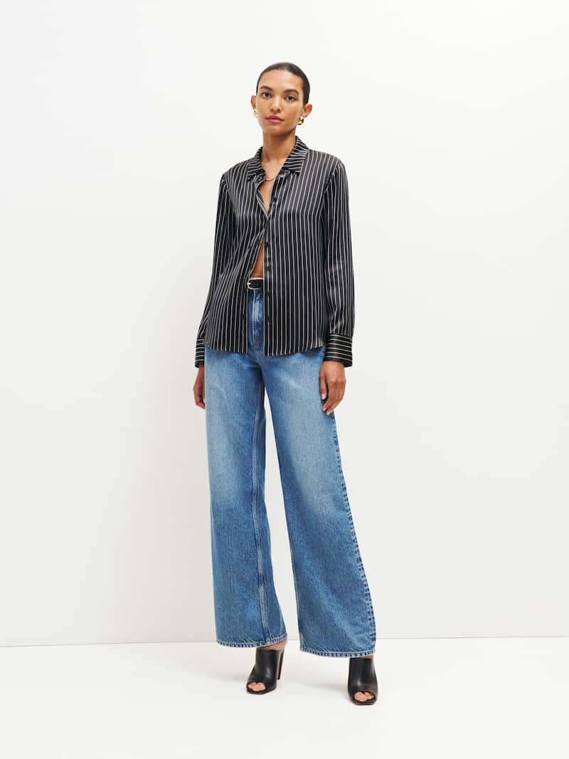 Sky Relaxed Silk Top