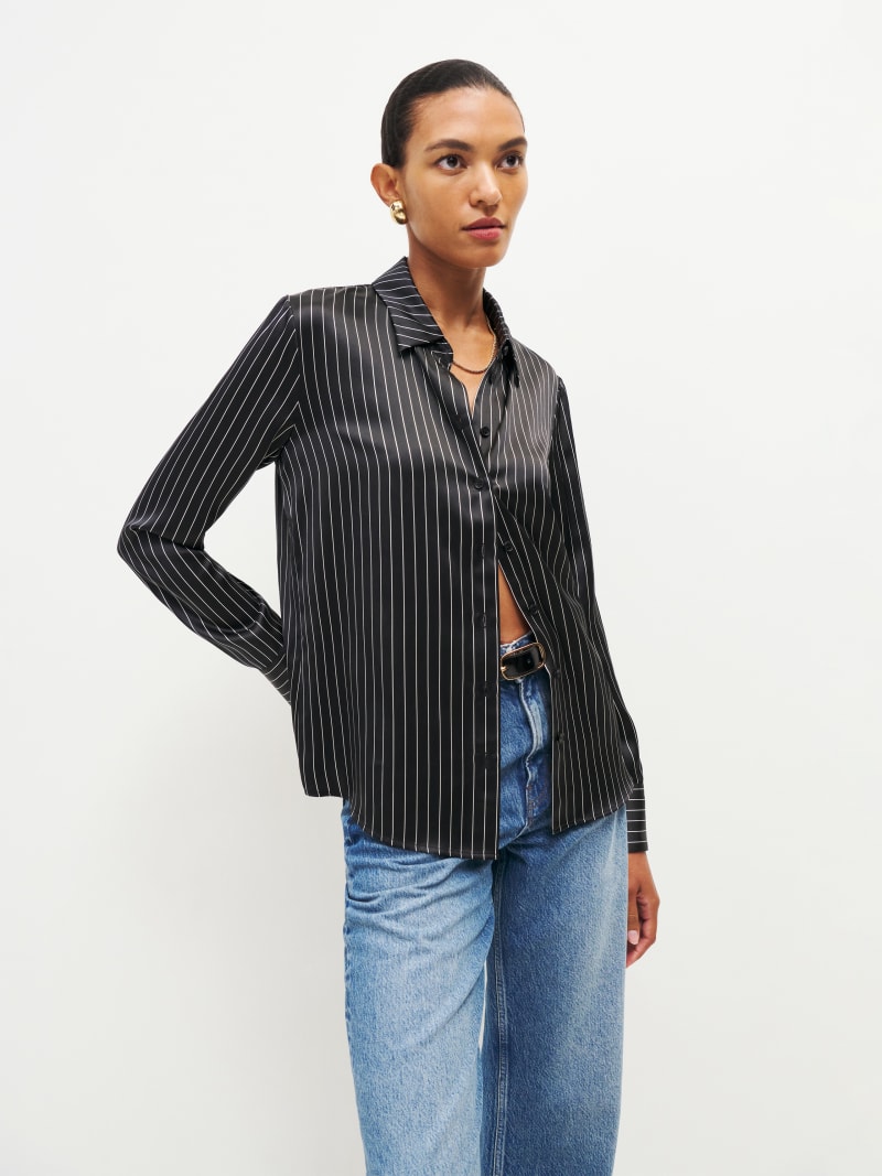Sky Relaxed Silk Top