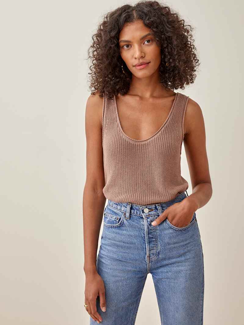 Dori Scoopneck Sweater Tank