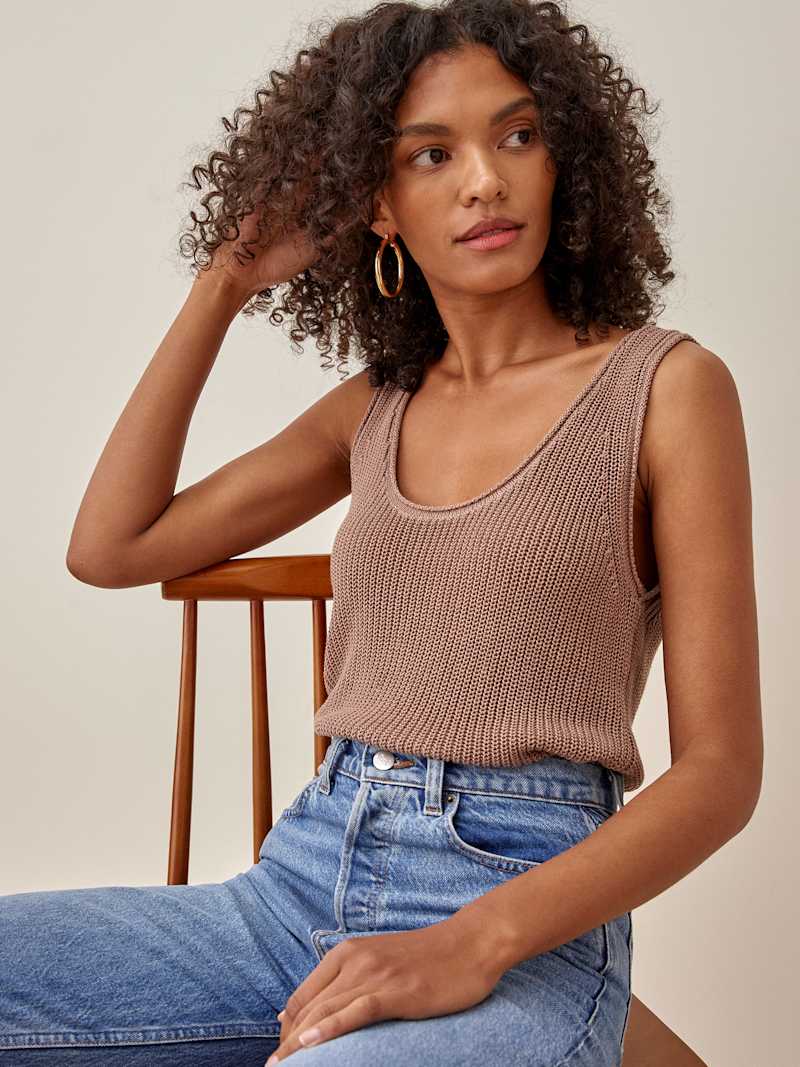 Dori Scoopneck Sweater Tank