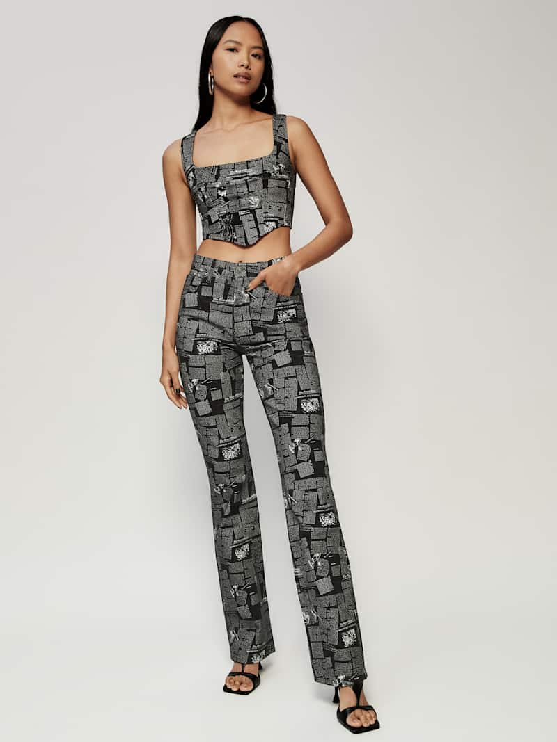 Raya Style Zine Denim Bustier Top